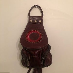 Leather Mini-Backpack🤎